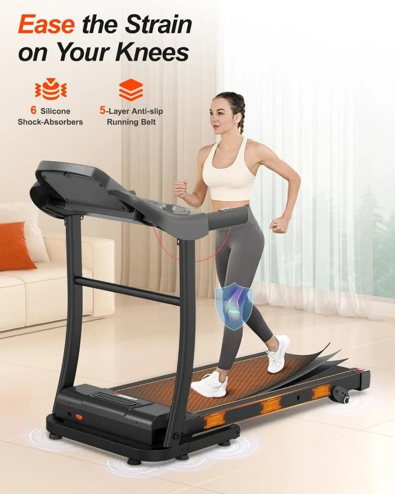 Treadmill for Home Small Treadmill with Incline 3.0HP Portable Treadmill for Home/Office Easy Assembly Fitness Running Jogging - Homeward Trends