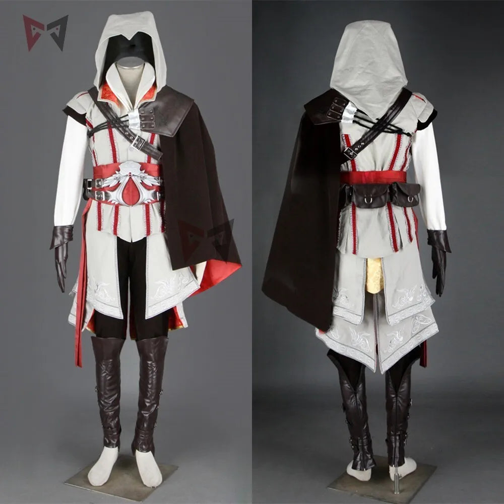 Creed Cosplay Costume: 16-Piece Ezio/Connor Set for Men, Women, Kids - Custom Halloween Outfit