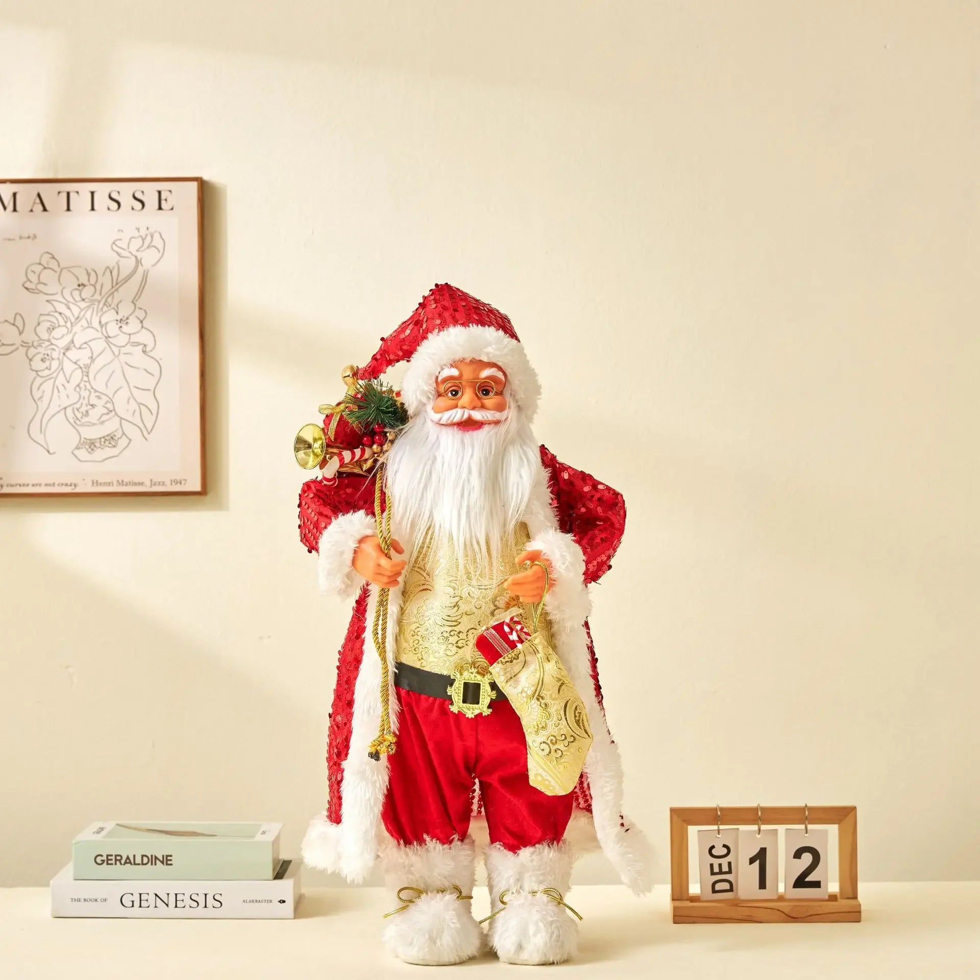 60cm Big Santa Claus Doll Christmas Decorations New Year Home Room Decoration Gift - Homeward Trends