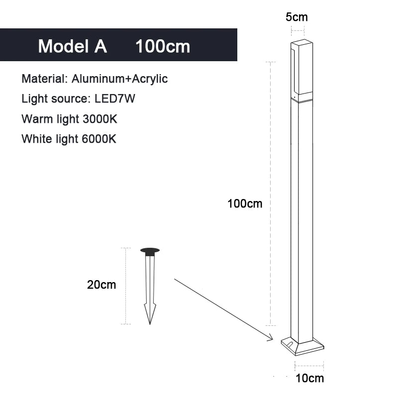 LED Lawn Lamp Landscape Lights For Garden Decoration IP65 Waterproof AC85-265V Garden Lights Outdoor Lighting For country house - Homeward Trends