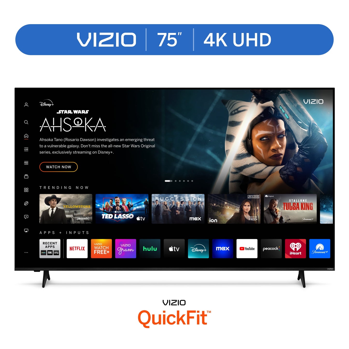 75-Inch 4K UHD LED Smart TV with HDR - Homeward Trends