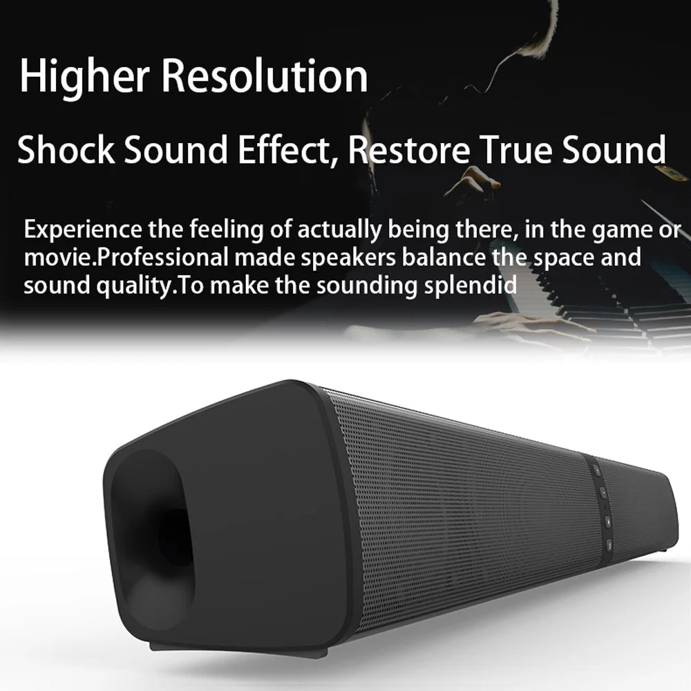 Portable Surround Sound Bar Bluetooth Wireless Subwoofer Home Theater System