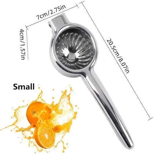 Stainless Steel Citrus Juicer – Manual Hand Press for Lemons & Oranges, No Battery Needed! - 1pc - kitchen appliance - Homeward Trends
