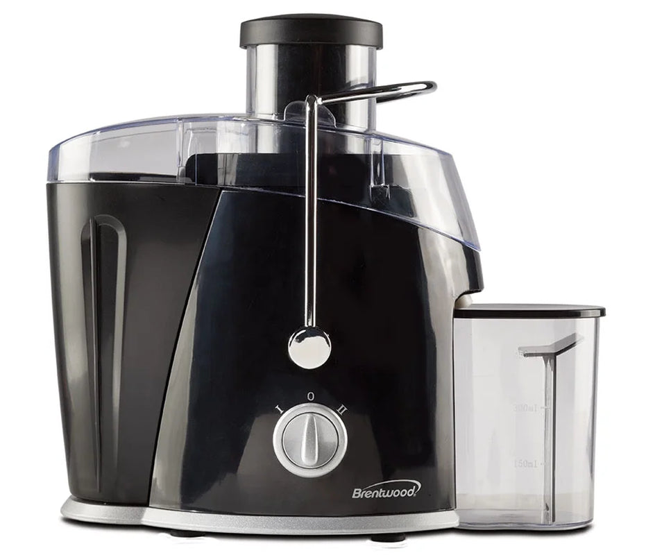 400W Dual-Speed Juice Extractor with Graduated Measuring Jar, Black Finish