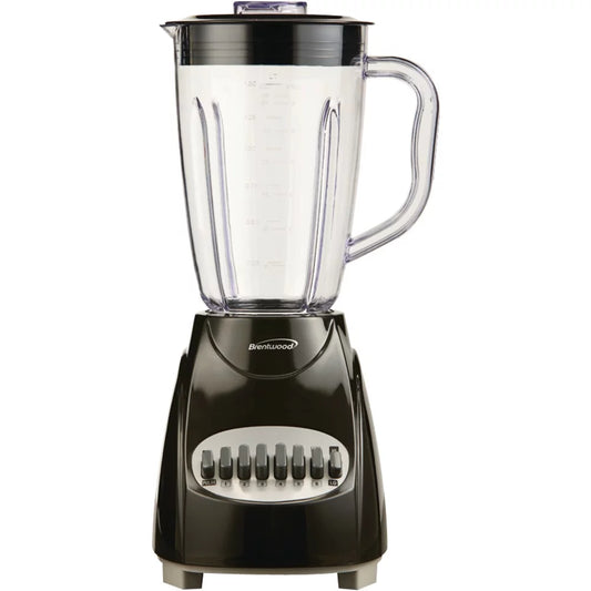 50-Ounce 12-Speed + Pulse Electric Blender with Durable Plastic Jar (Black) | Essential Kitchen Appliance